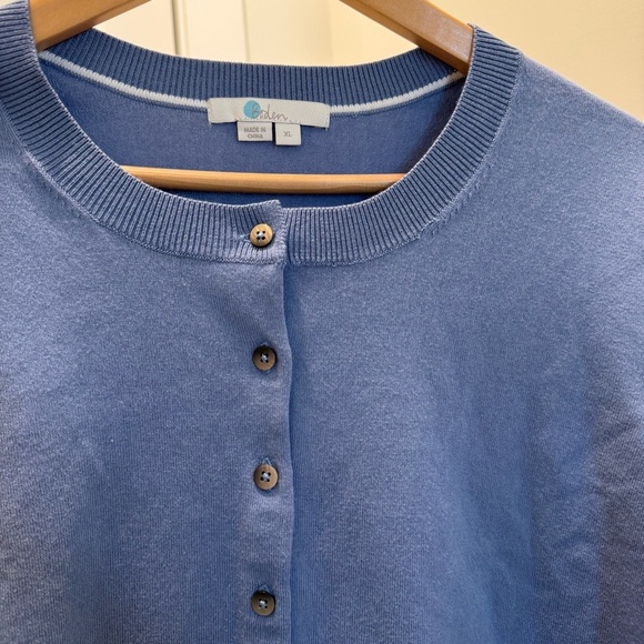 Boden Short Sleeve Button Cotton Cardigan in blue
Size XL - Picture 3 of 6